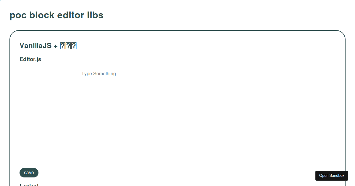 poc-block-editor-libs - Codesandbox