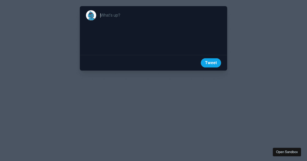 @algolia/autocomplete-example-twitter-compose-with-typeahead - Codesandbox