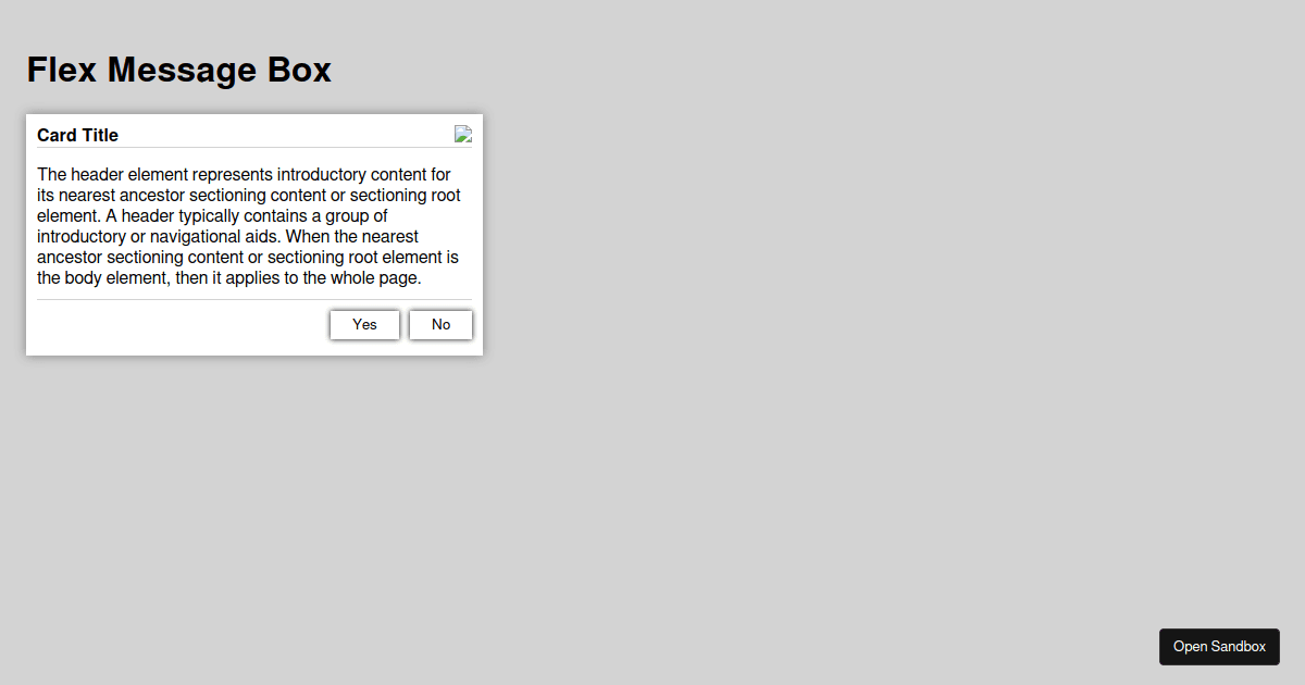flex-message-box - Codesandbox