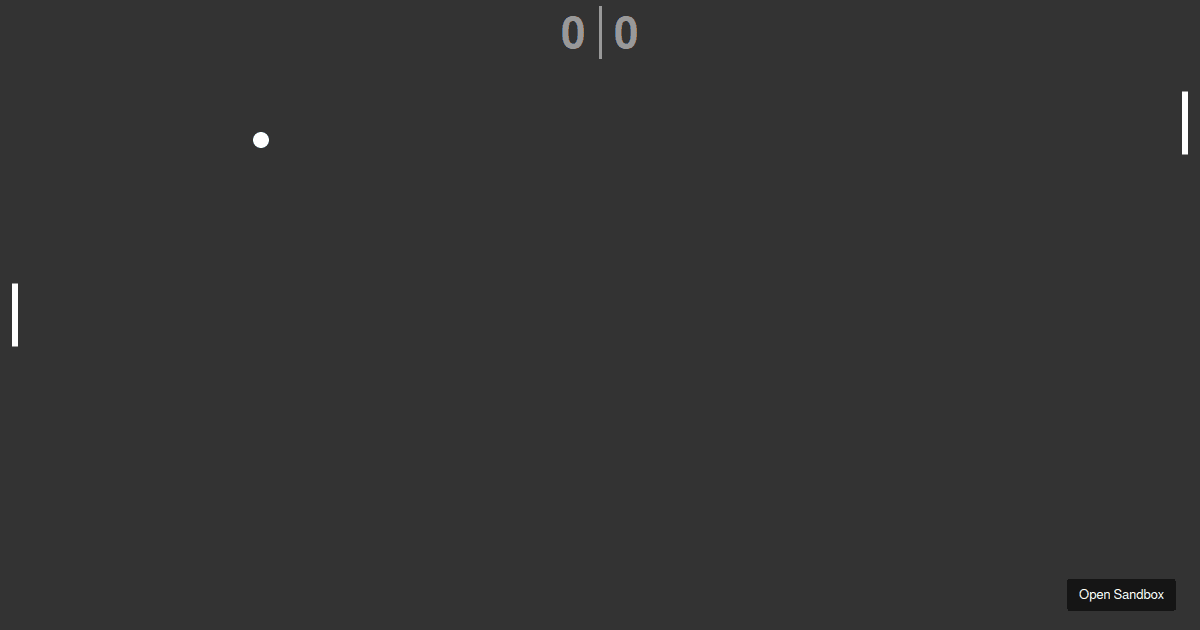 Ping Pong Game (forked) - Codesandbox