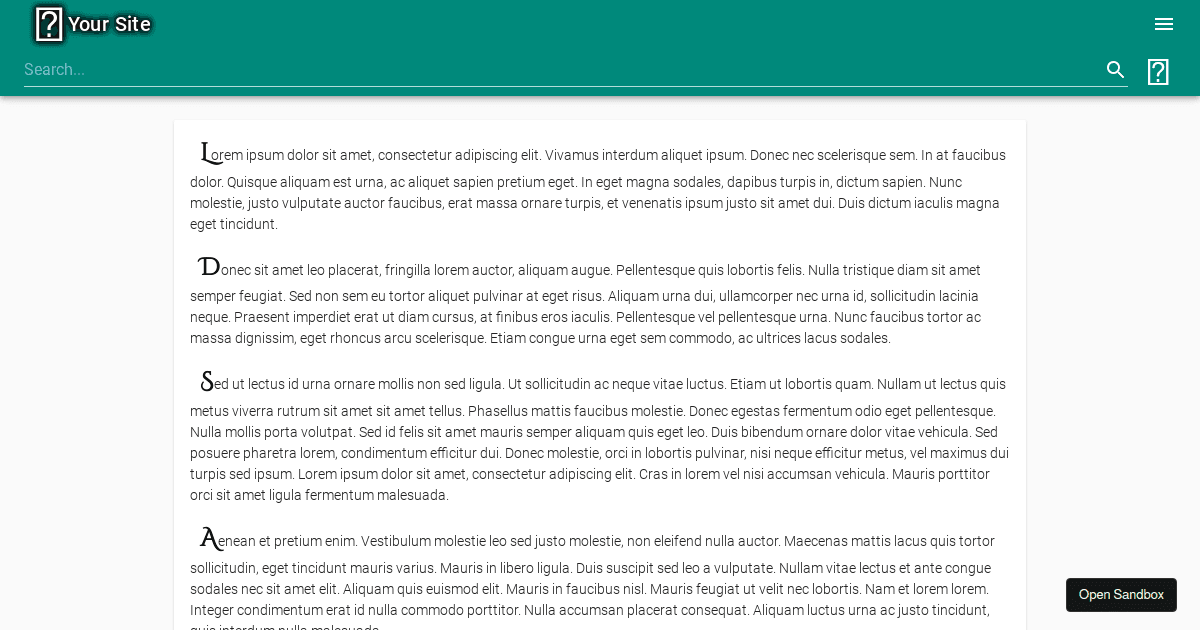 Vuetify Menu test - Codesandbox