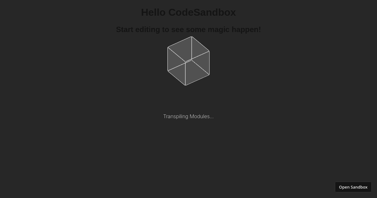 react - Codesandbox