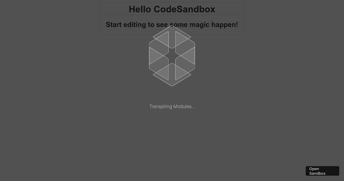 new - Codesandbox