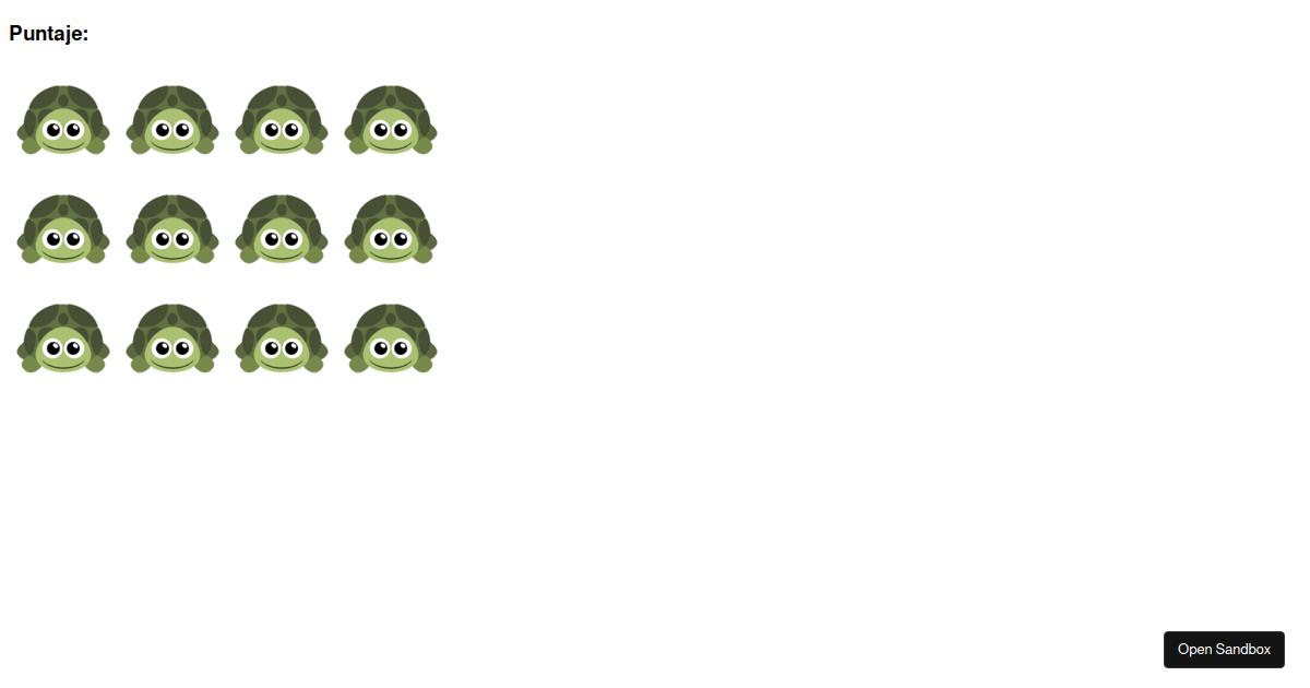 Juego de memoria Codesandbox