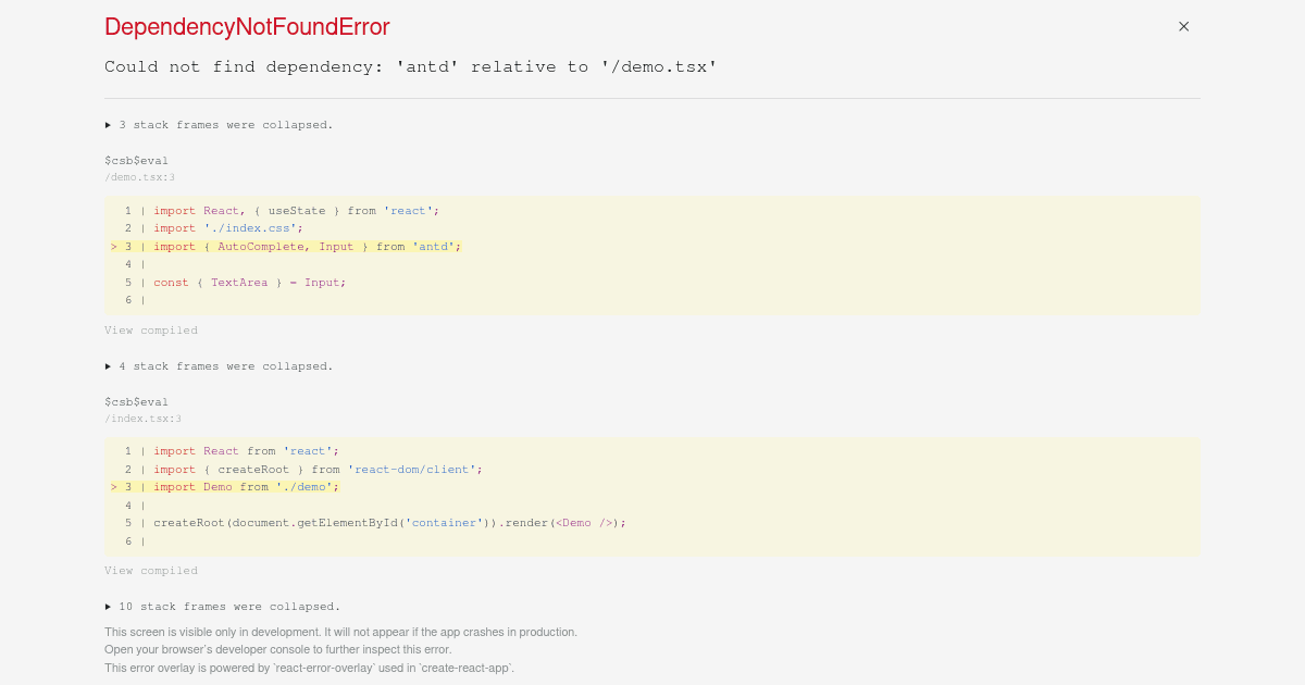Customize Input Component - antd@undefined - Codesandbox