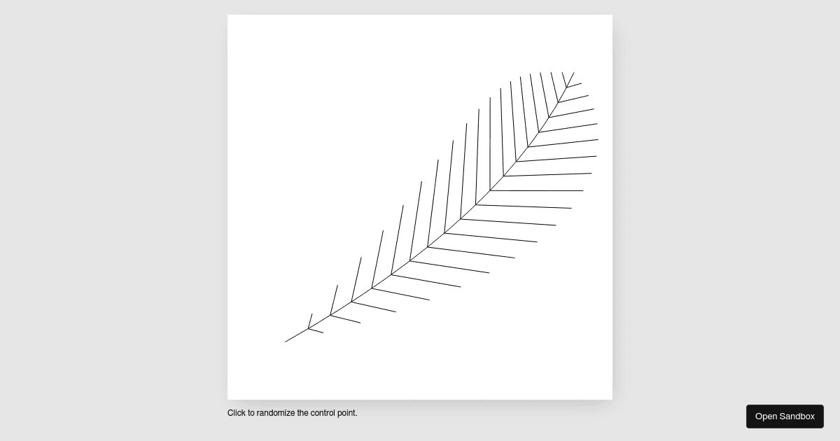 Procedural Leaf - Codesandbox