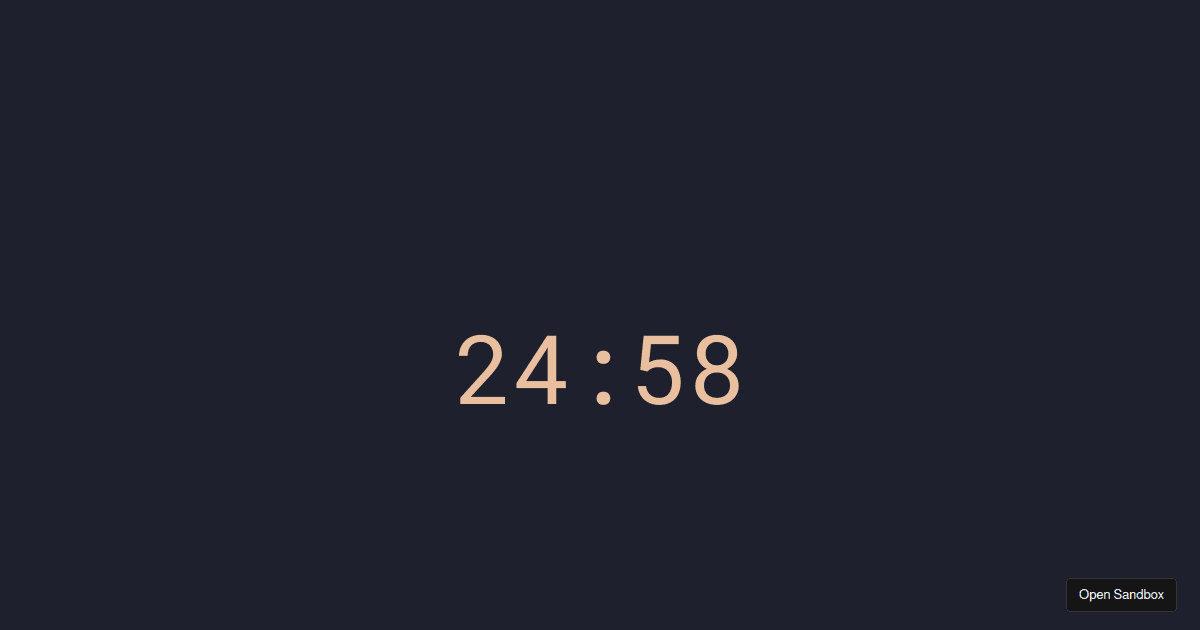 Pomodoro - Codesandbox