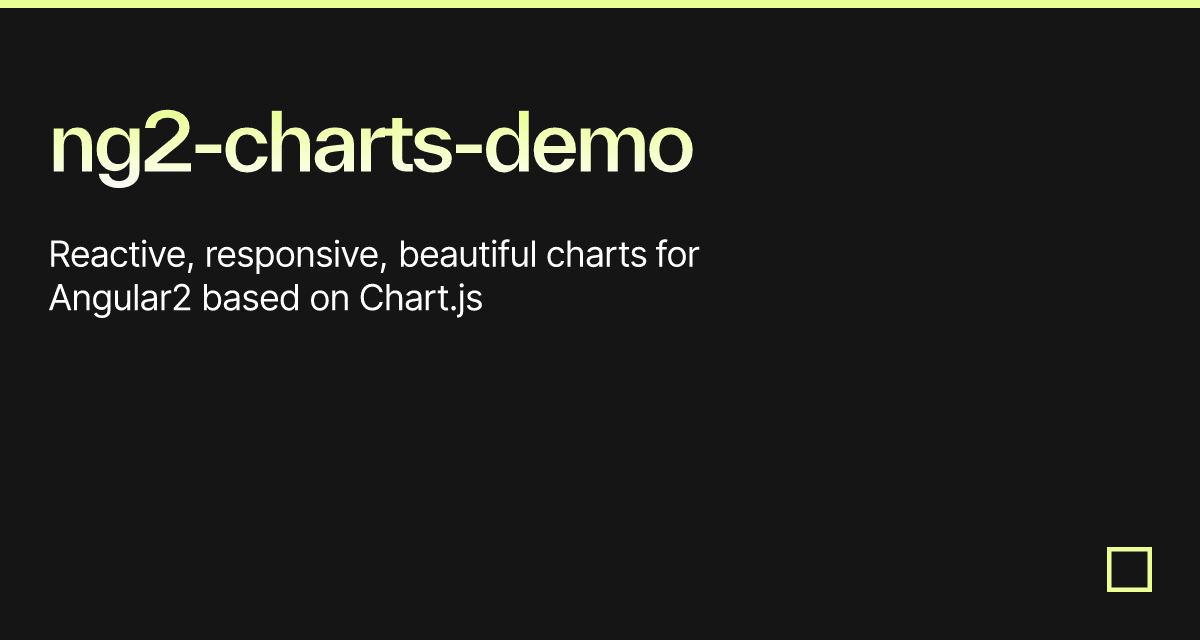 Ng22 Example ng2-charts-demo - Codesandbox