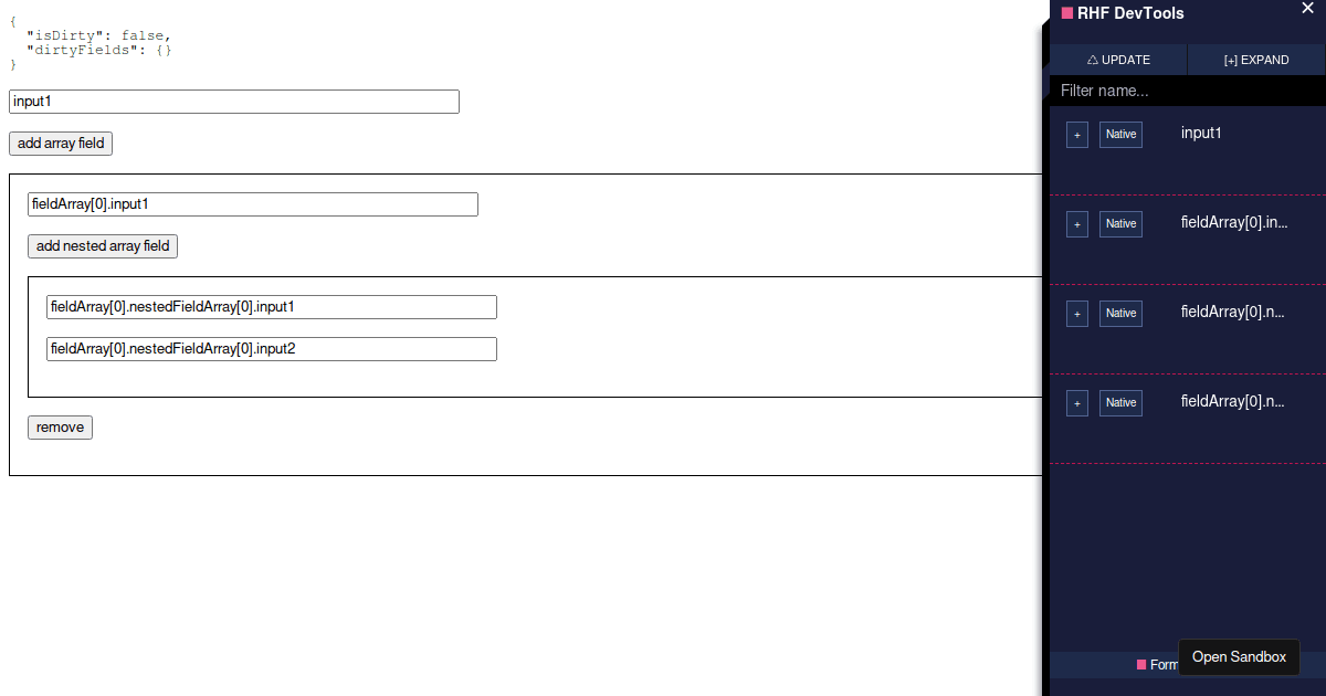 Nested Field Array - Append with setValue and shouldDirty not working ...
