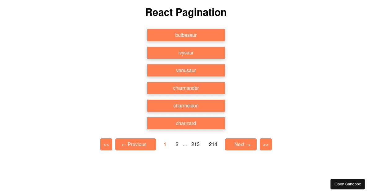 react - Codesandbox