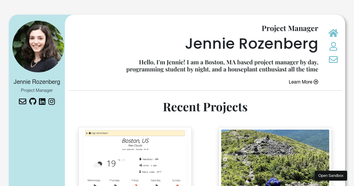 jdrozen/Jennie.codes.Portfolio Codesandbox