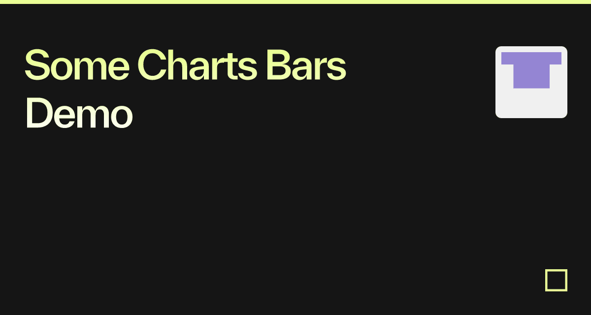 Some Charts Bars Demo - Codesandbox