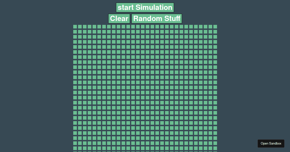 Conway's Game Of Life - Codesandbox