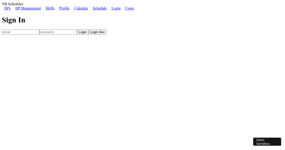 calendar - Codesandbox