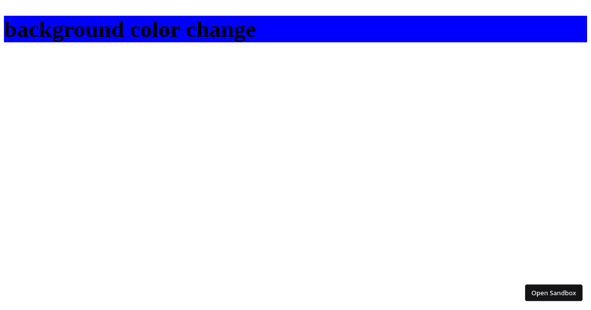 First animation (forked) - Codesandbox