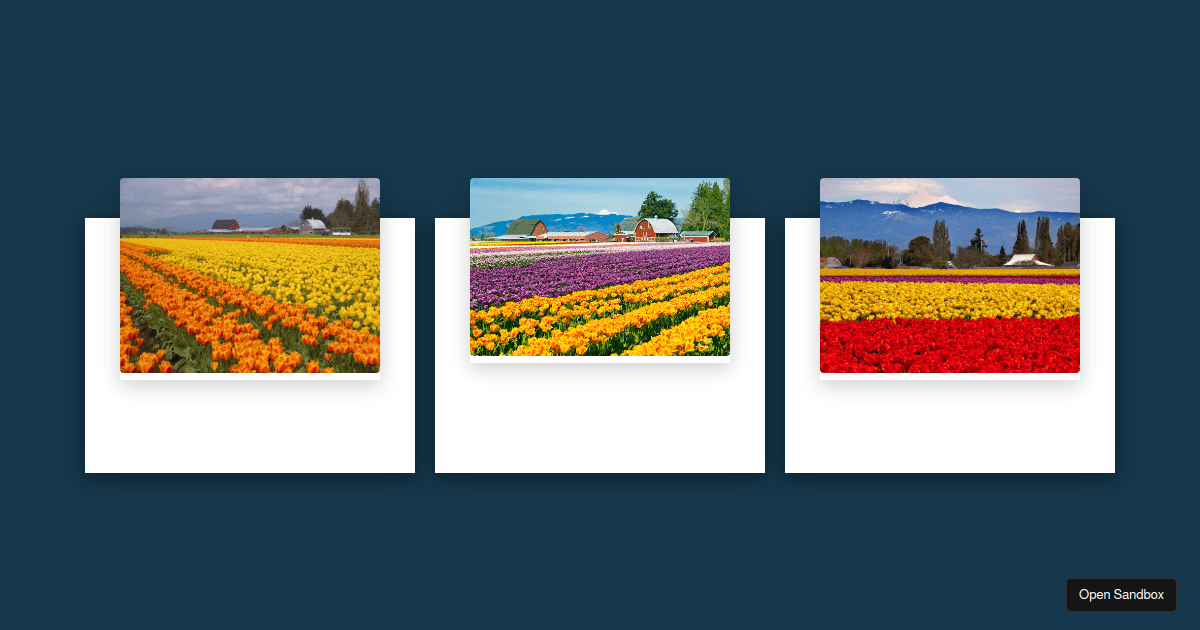 Responsive Card Hover Effects - Codesandbox