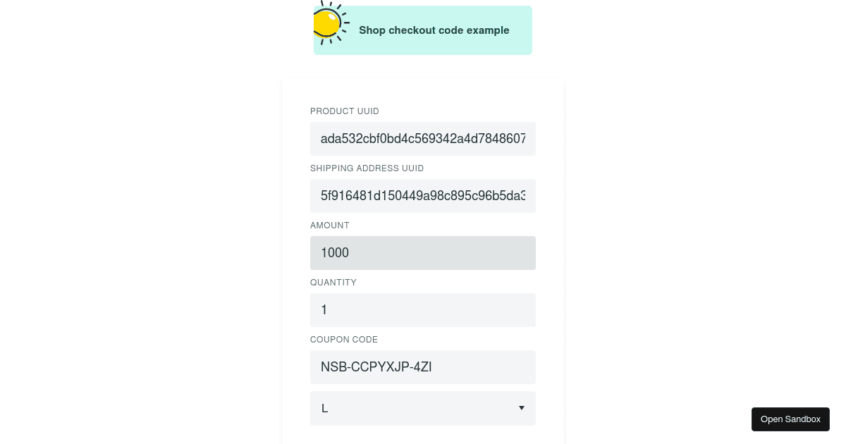 Razorpay Shop - Codesandbox