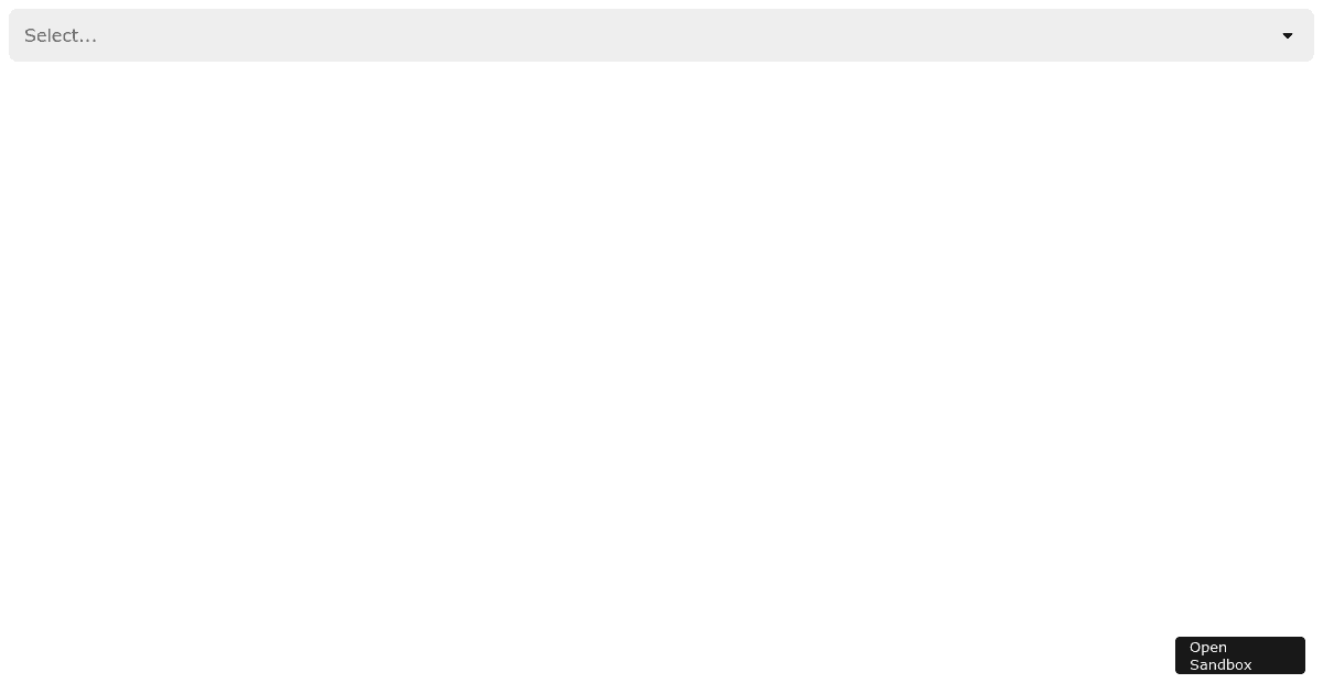 Base Web - Select with grouped options - Codesandbox