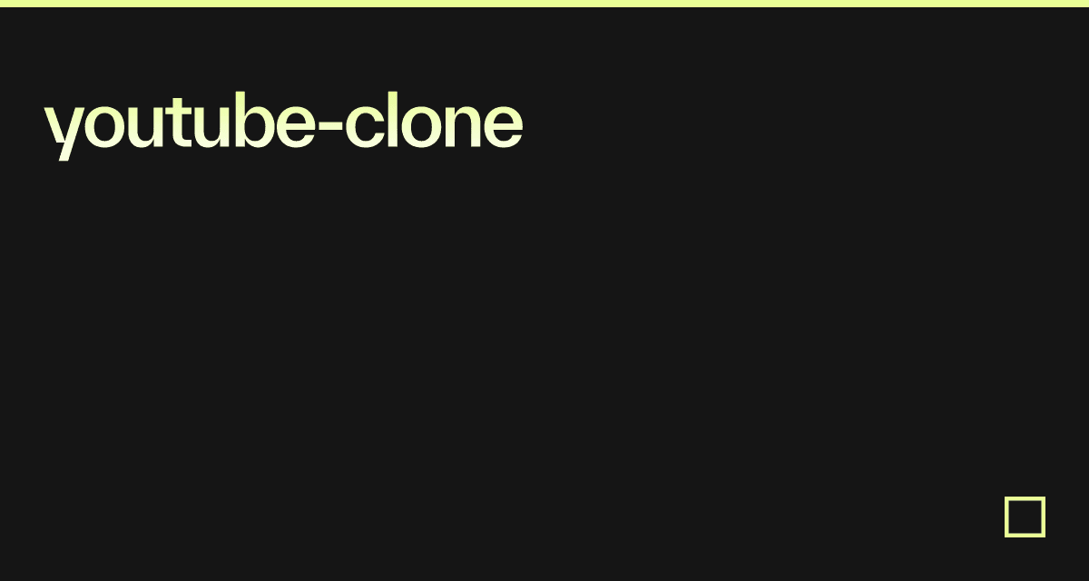 youtube-clone - Codesandbox