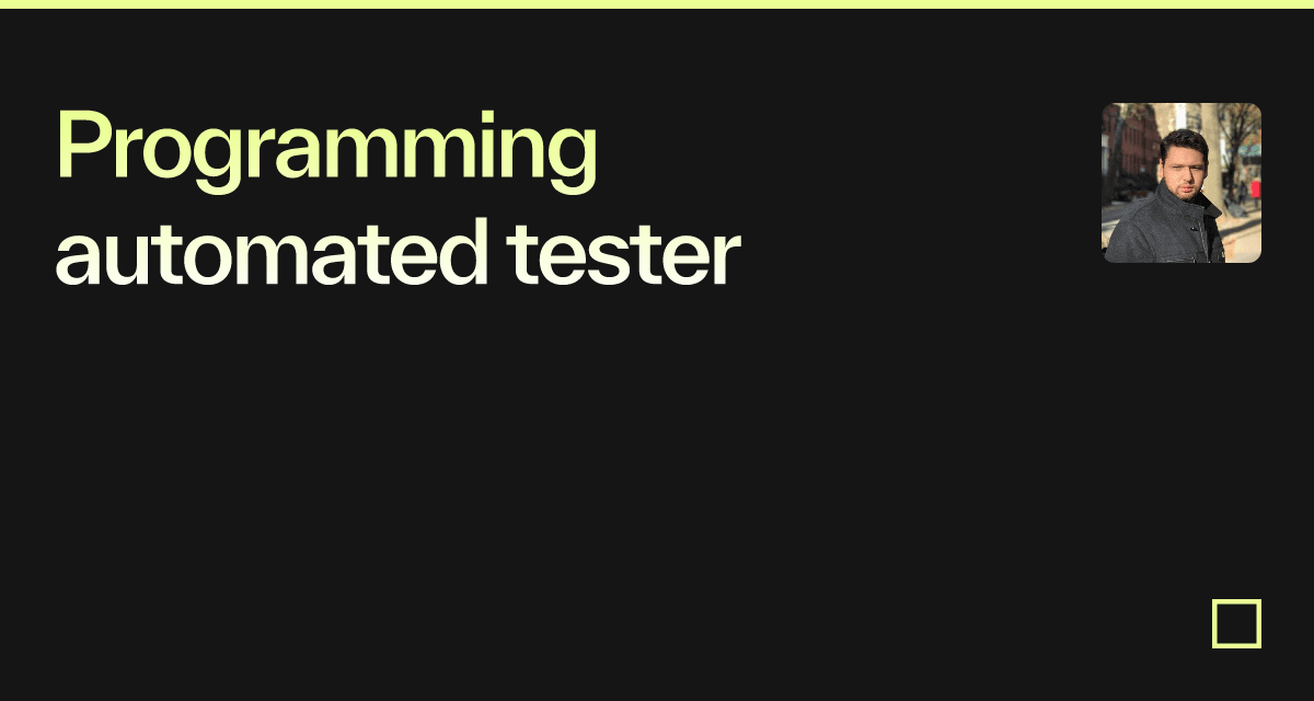 Programming automated tester - Codesandbox