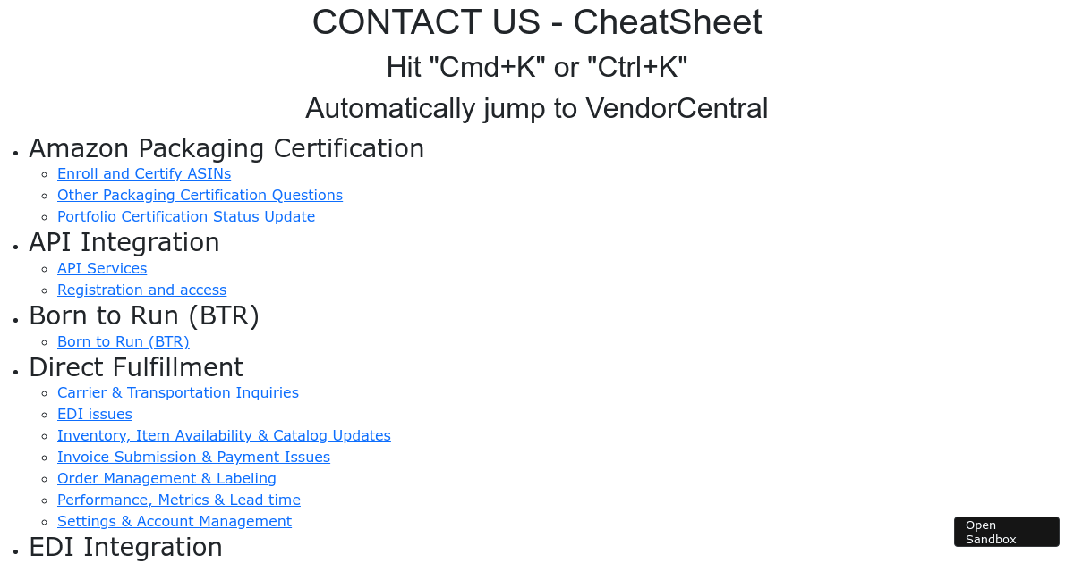 contact-shortcut - Codesandbox