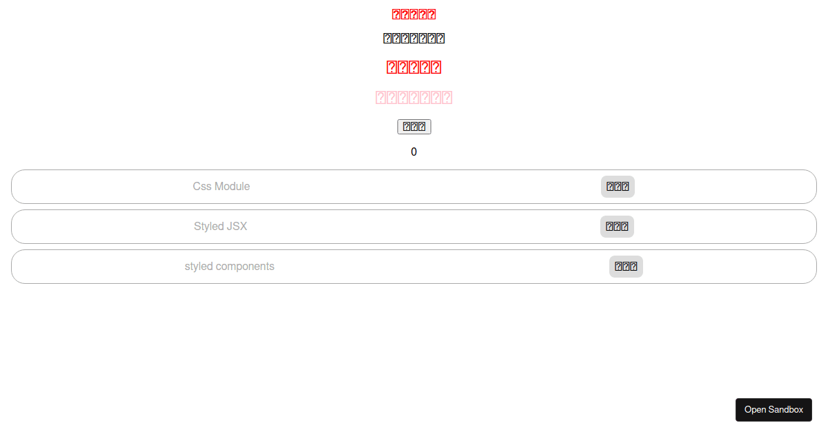 react - Codesandbox