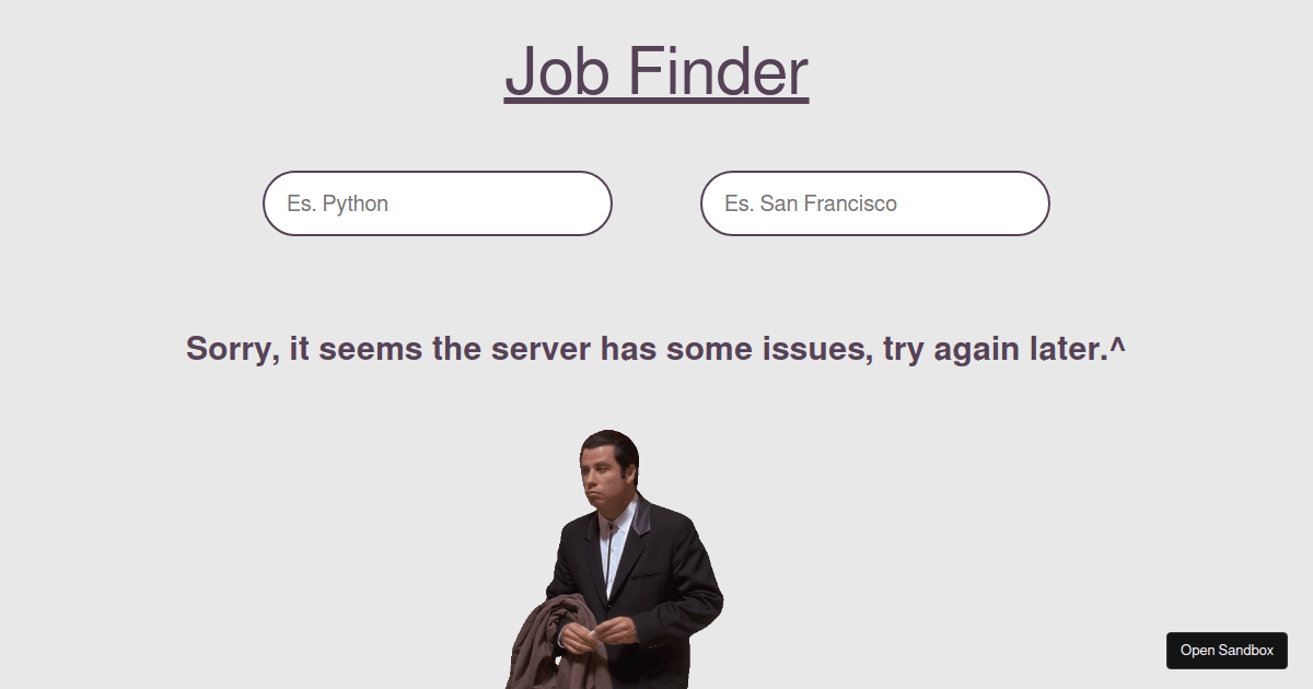 job-finder - Codesandbox