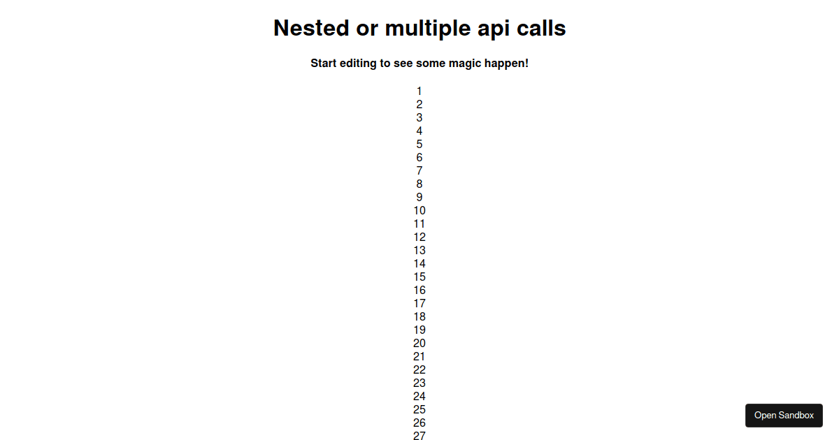 Nested Calling Api Multiple api call with promise.all/Nested api call - Codesandbox