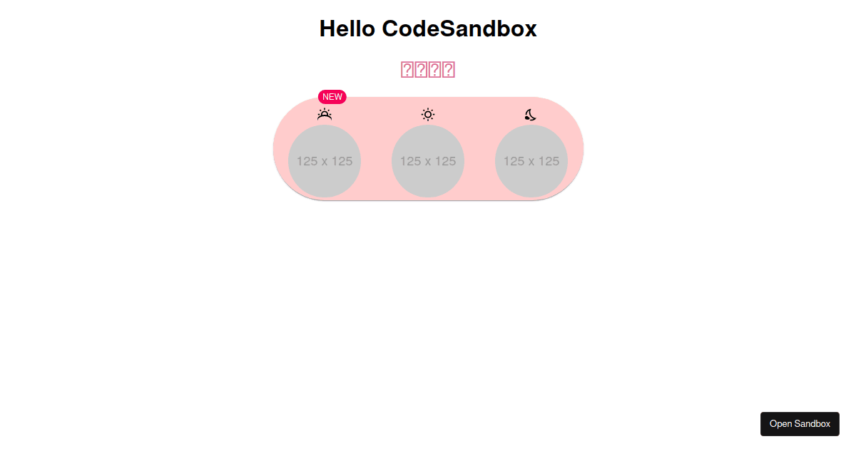 new - Codesandbox