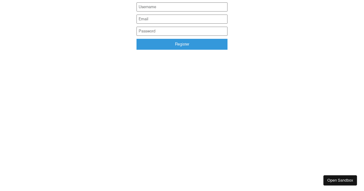 Save Form with Redux - Codesandbox