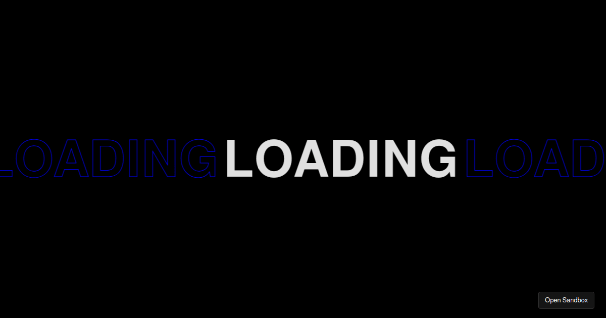 Preloader Loading Animation using HTML, CSS and GSAP - Codesandbox