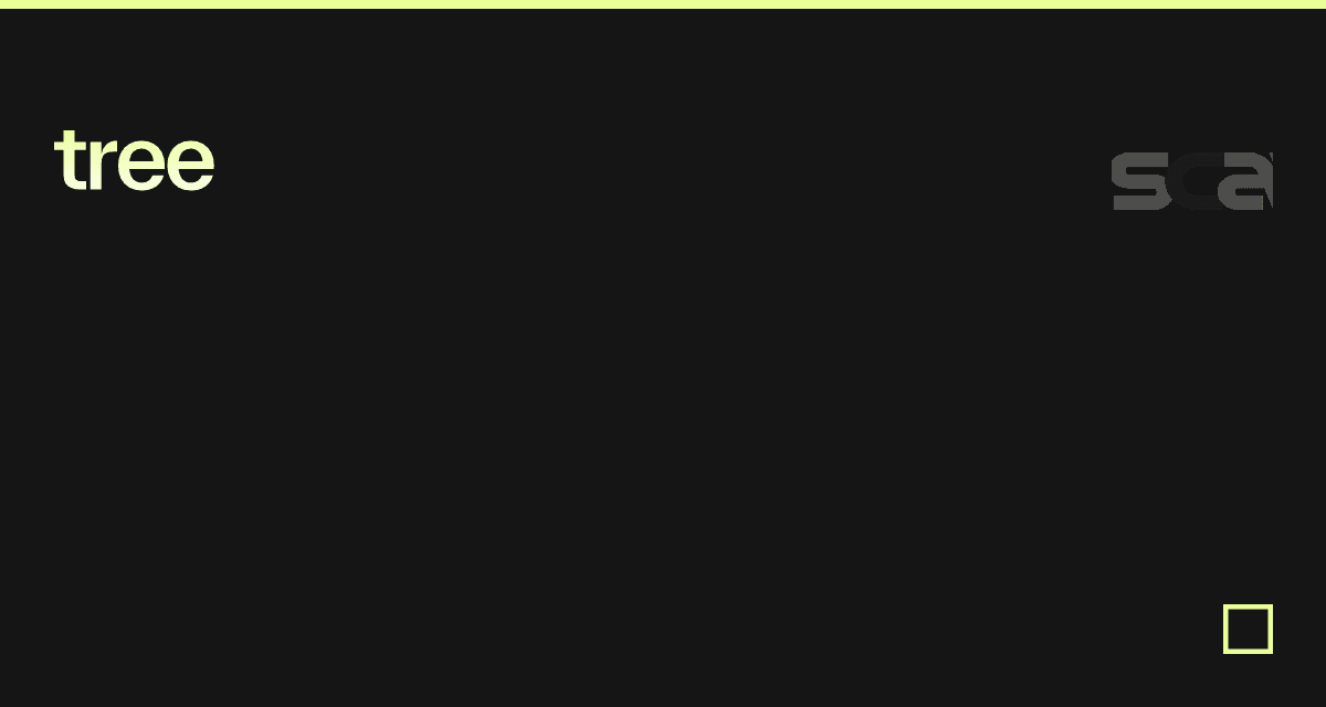 tree - Codesandbox