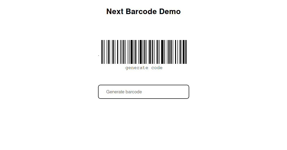 Contact Card Barcode Generator Next.js