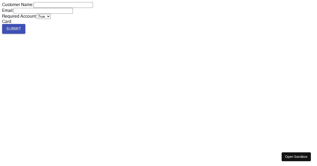 openpay test - Codesandbox