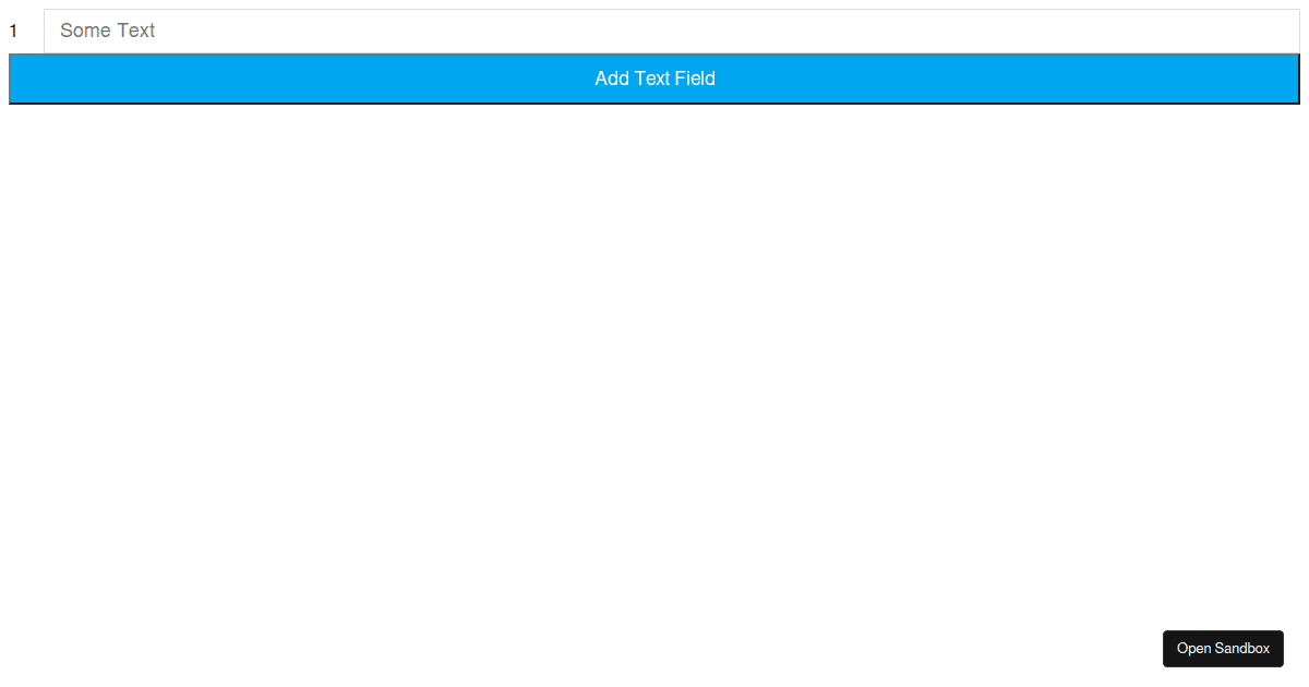 React Interactive List example (forked) - Codesandbox