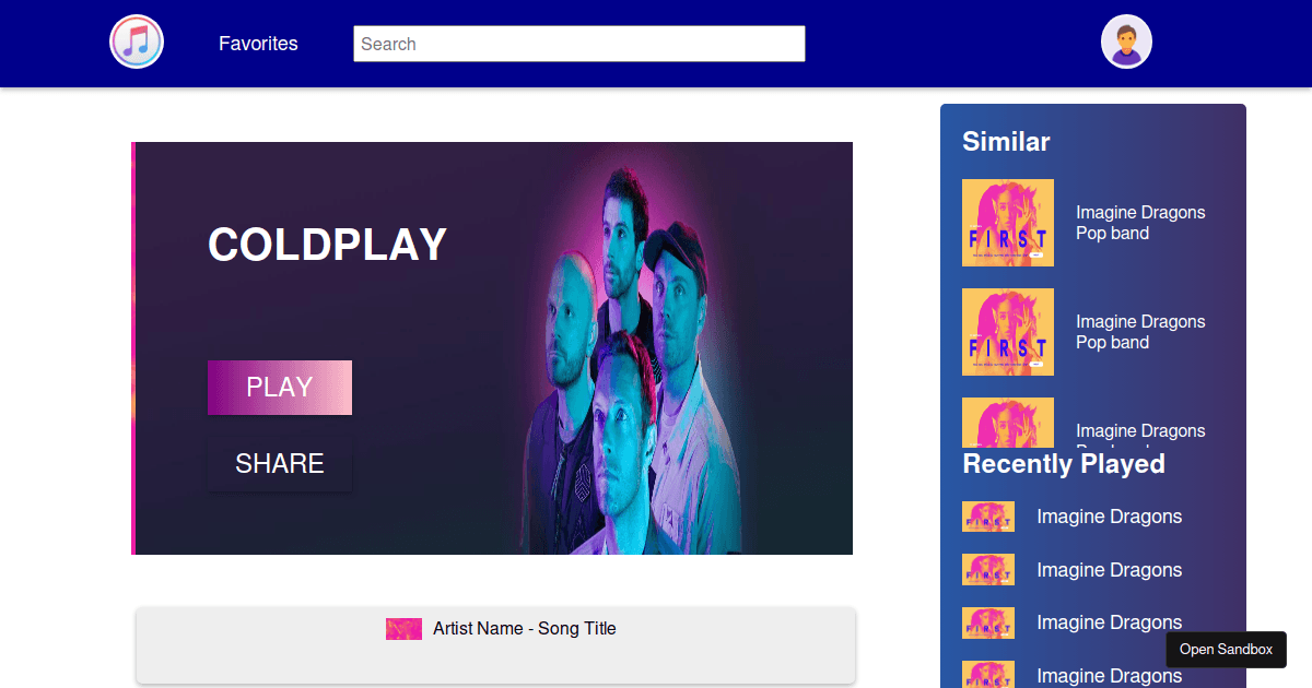 music-player-1 (forked) - Codesandbox