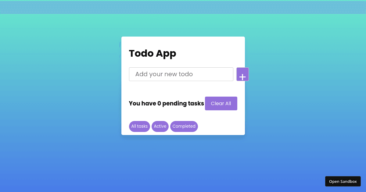 to-do-app - Codesandbox