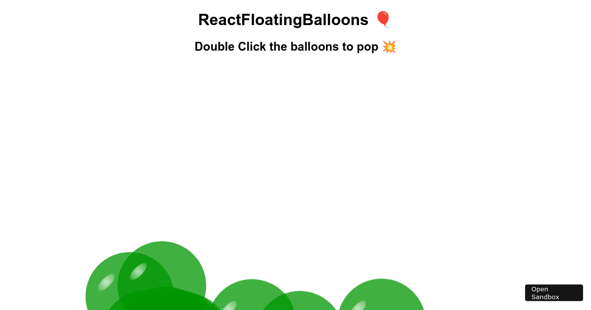 reactfloatingballoonsbasicexample (forked) Codesandbox