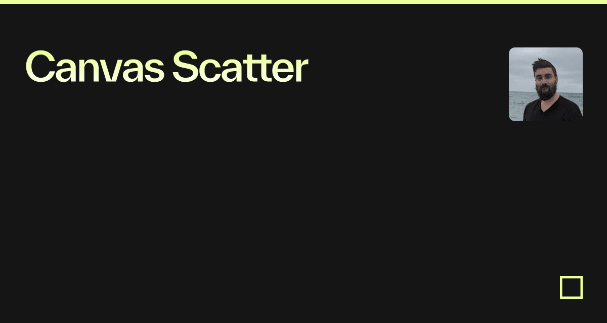 Canvas Scatter - Codesandbox