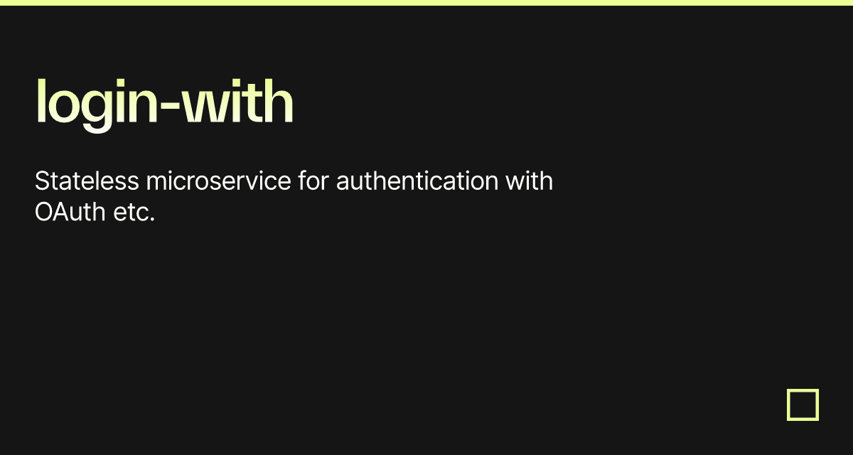 login-with - Codesandbox