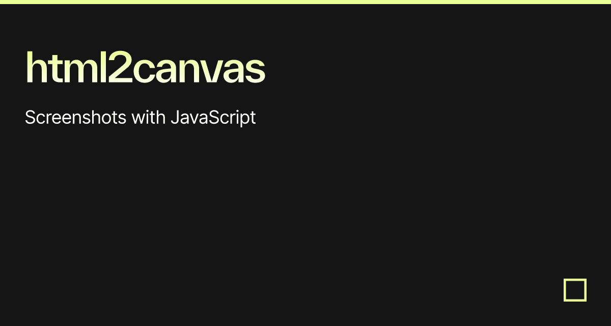 html2canvas - Codesandbox