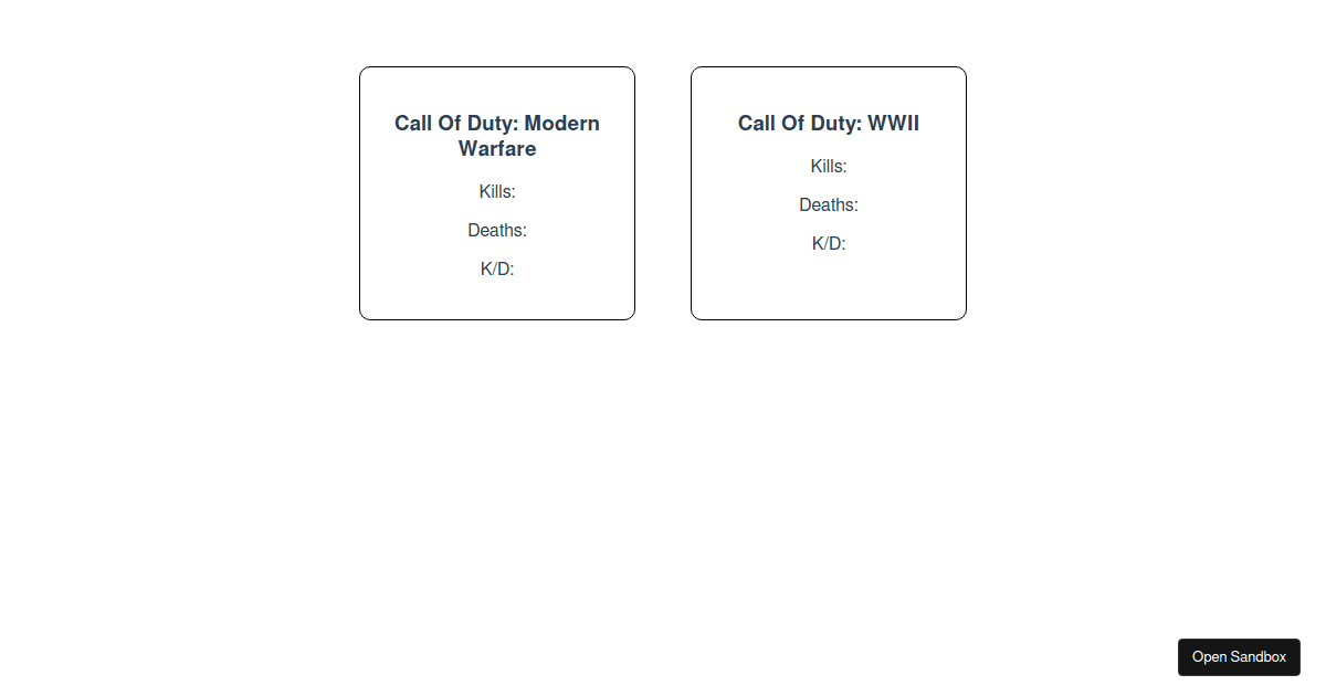 Statistics - Codesandbox