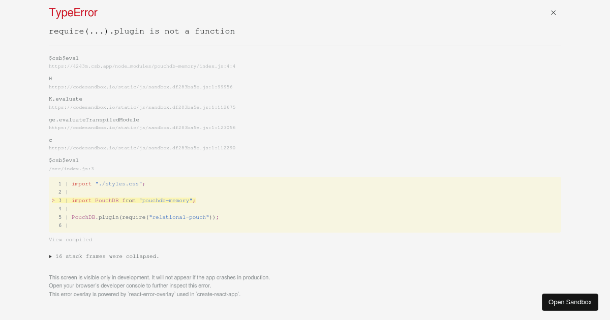 pouchdb-playground (forked) - Codesandbox