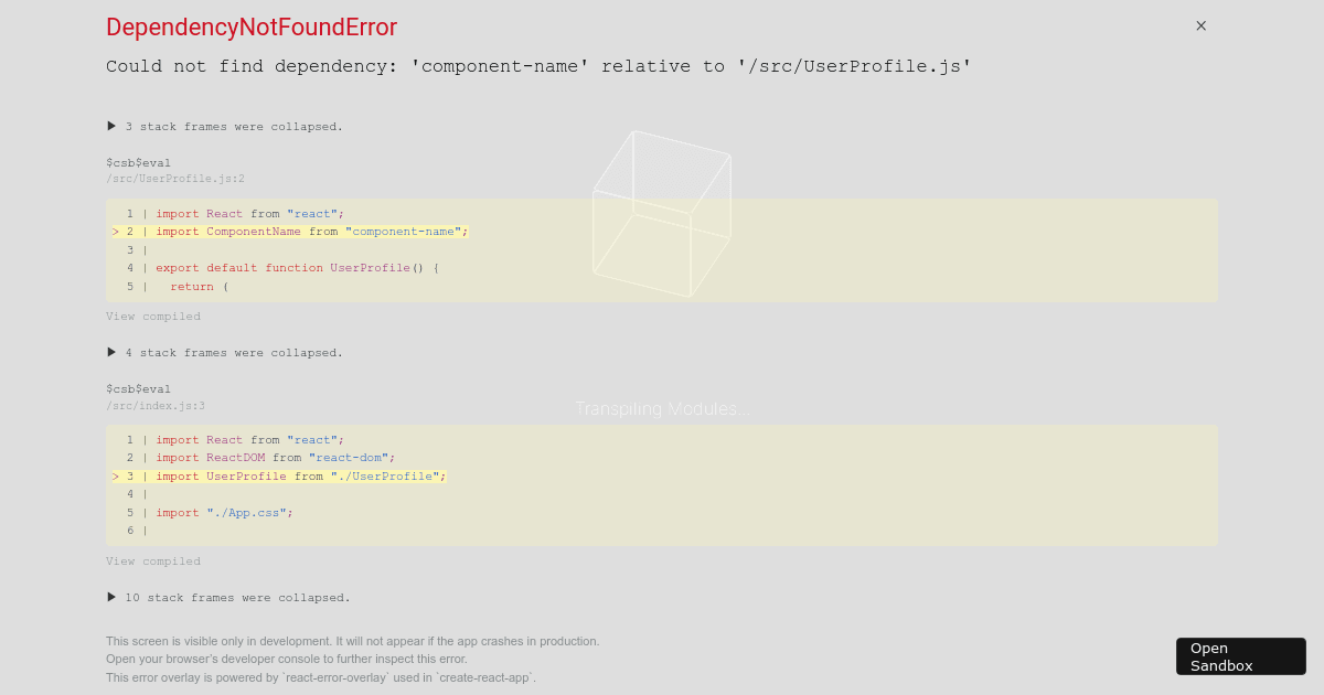 React External Components (forked) - Codesandbox