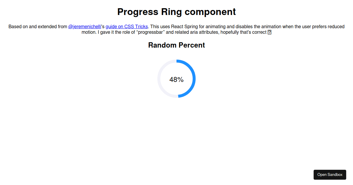 progress-ring-component - Codesandbox