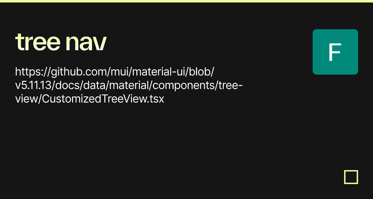 tree nav - Codesandbox