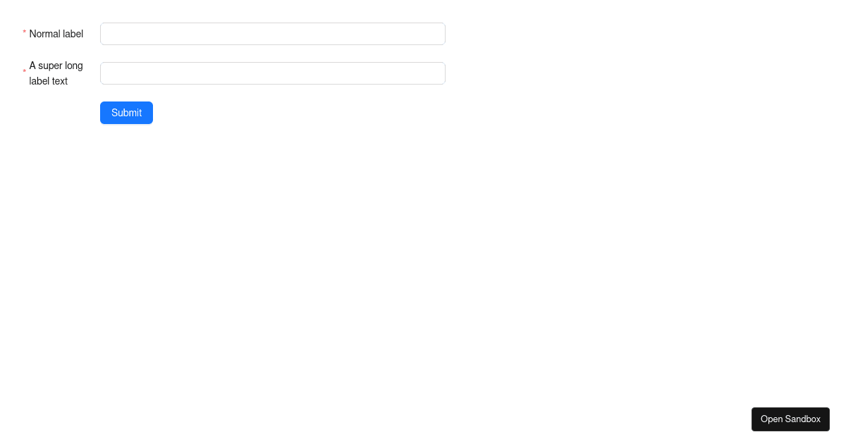 label can wrap - antd@5.12.7 - Codesandbox
