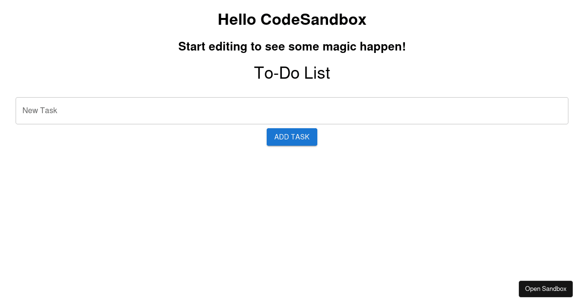 MUI Test - Codesandbox