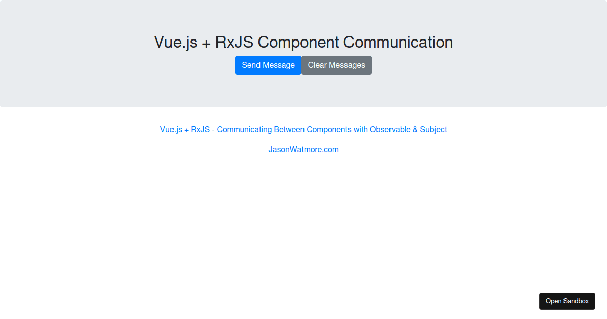 Vue.js + RxJS - Communicating Between Components with Observable ...