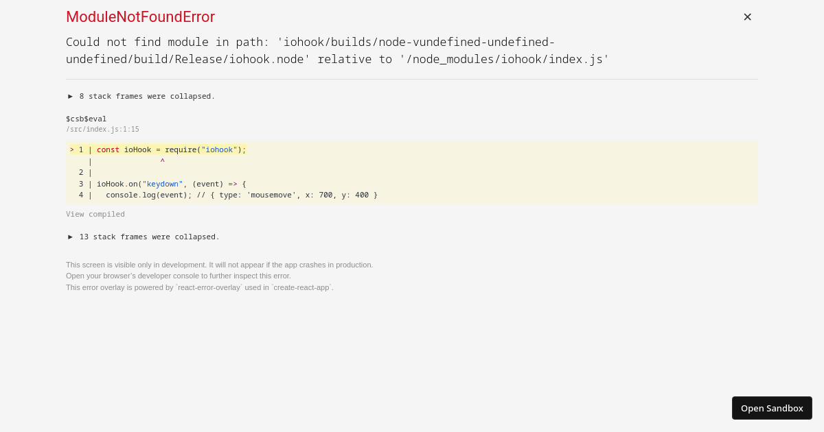 NPM Playground (forked) - Codesandbox
